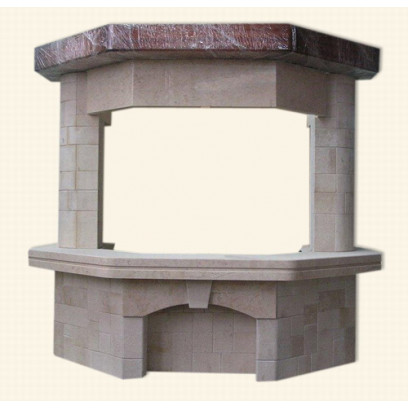Абако модель облицовки для дровяного камина